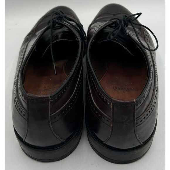 Allen Edmonds Richmond 8477 Longwing Wingtip Burgundy Oxford Size 9D - Picture 3 of 5